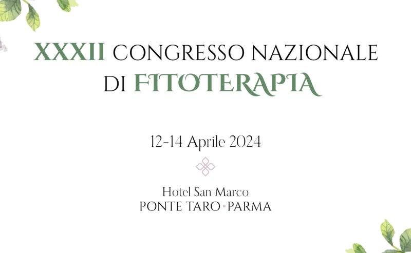 XXXII Congresso Nazionale di Fitoterapia – Programma definitivo
